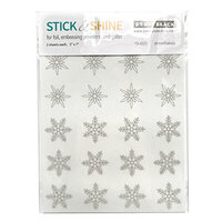 Penny Black - Stick And Shine Adhesive Transfers - Snowflakes