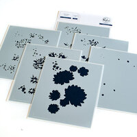 Pinkfresh Studio - Layering Stencils - Dahlia Bunch