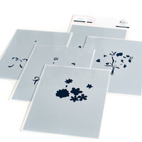 Pinkfresh Studio - Layering Stencils - Floral Envelope