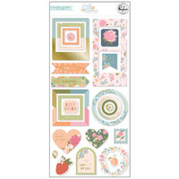 Pinkfresh Studio - Lovely Blooms Collection - Chipboard Stickers