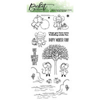 Picket Fence Studios - Clear Photopolymer Stamps - Frolicking Winter Friends