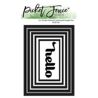 Picket Fence Studios - Dies - Double Stitched Layering Rectangle