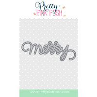 Pretty Pink Posh - Dies - Merry Script