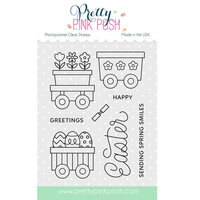 Pretty Pink Posh - Clear Photopolymer Stamps - Easter Train