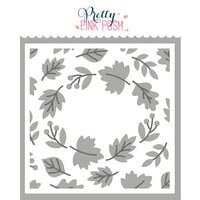 Pretty Pink Posh - Stencils - Layered Fall Wreath