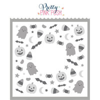 Pretty Pink Posh - Layering Stencils - Halloween Wreath