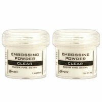 Ranger Ink - Basics Embossing Powder - Super Fine - Clear - 2 Pack