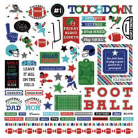 ColorPlay - MVP Football Collection - 12 x 12 Cardstock Stickers - Elements