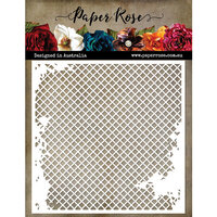 Paper Rose - 6 x 6 Stencils - Distressed Mesh