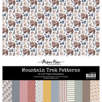 Paper Rose - 12 x 12 Collection Pack - Mountain Trek Patterns