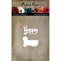 Paper Rose - Dies - Happy - Small