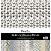 Paper Rose - Wedding Blooms Collection - 12 x 12 Paper Collection - Basics