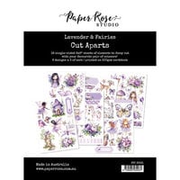 Paper Rose - Lavender & Fairies Collection - Cut Aparts