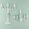 Prima - Shabby Chic Collection - Metal Treasure Embellishments - Candelabra and Chandelier