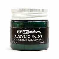 Prima - Finnabair Collection - Art Alchemy - Acrylic Paint - Metallique - Dark Forest