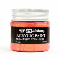 Prima - Finnabair Collection - Art Alchemy - Acrylic Paint - Metallique - Coral Reef