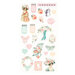 Prima - Peach Tea Collection - Puffy Stickers