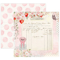 Prima - Strawberry Milkshake Collection - 12 x 12 Double Sided Paper - Strawberry Fields