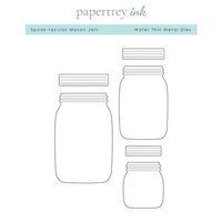 Papertrey Ink - Metal Dies - Spook-tacular Mason Jars