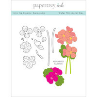 Papertrey Ink - Metal Dies - Into The Blooms - Geraniums