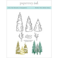 Papertrey Ink - Metal Dies - Into The Blooms Evergreens