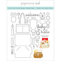 Papertrey Ink - Metal Dies - Go-To Gift Card Holder - Diaper Bag