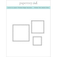 Papertrey Ink - Metal Dies - Love To Layer - Pinked Edge Squares