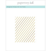 Papertrey Ink - Hot Foil Plate - Diagonal Stripes