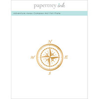 Papertrey Ink - Hot Foil Plate - Adventure Away Compass