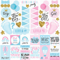 Reminisce - Gender Reveal Collection - 12 x 12 Cardstock Stickers