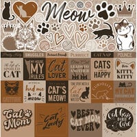 Reminisce - Meow Majesty Collection - 12 x 12 Cardstock Stickers