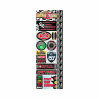 Reminisce - Signature Series Collection - Cardstock Stickers - Combo - Racing