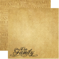 Reminisce - 12 x 12 Double Sided Paper - Family