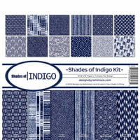 Reminisce - Shades of Indigo Collection - 12 x 12 Paper Pack