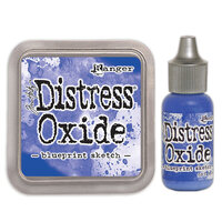 Ranger Ink - Tim Holtz - Distress Oxides Ink Pad and Reinker - Blueprint Sketch