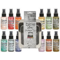 Ranger Ink - Tim Holtz - Distress Oxides Spray Kit - Bundle Four with Spray Storage Tin