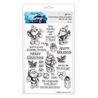 Ranger Ink - Simon Hurley - Clear Photopolymer Stamps - Sketched Santas