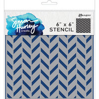 Ranger Ink - Simon Hurley - 6 x 6 Stencils - Flip Flop Chevron