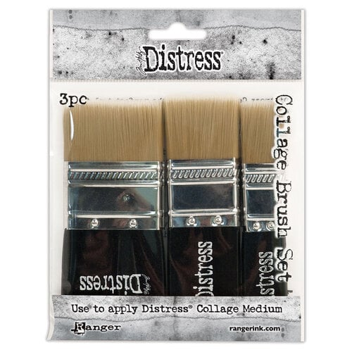 Ranger Ink - Tim Holtz - Distress Collage Brush - 3 Pack Assortment