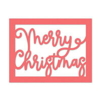 Scrapbook.com - Decorative Die Set - A2 Plate - Merry Christmas