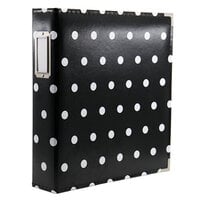 Scrapbook.com - 9x12 Three Ring Album - Black and White Dot