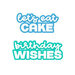 Scrapbook.com - Birthday Wishes - Dies, Paper, Stencil