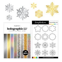 Scrapbook.com - Dainty Snowflake Bundle - Dies, Paper, Stamp