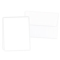 Scrapbook.com - Neenah Solar White - 25 Pack - Vertical Scored Cards and Envelopes