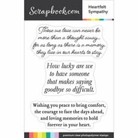 Scrapbook.com - Clear Photopolymer Stamp Set - Heartfelt Sympathy