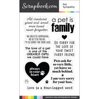 Scrapbook.com - Clear Photopolymer Stamp Set - Pet Sympathy