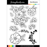 Scrapbook.com - Clear Photopolymer Stamp Set - Rose Blossoms