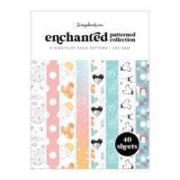 Scrapbook.com - Enchanted - Patterned Cardstock Paper Pad - Double Sided - 6x8 - 40 Sheets