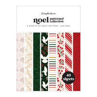 Scrapbook.com - Noel - Patterned Cardstock Paper Pad - Double Sided - 6x8 - 40 Sheets