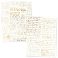 Scrapbook.com - Vintage Scripts - Metallic Rub-On Transfers - Gold - 6x8 - 2 Sheets